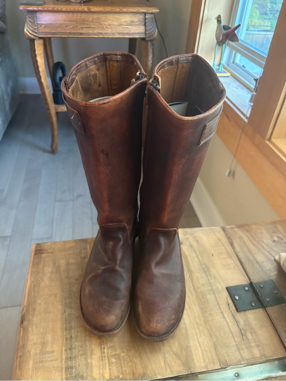 Bed Stu Brown Leather Riding Boots